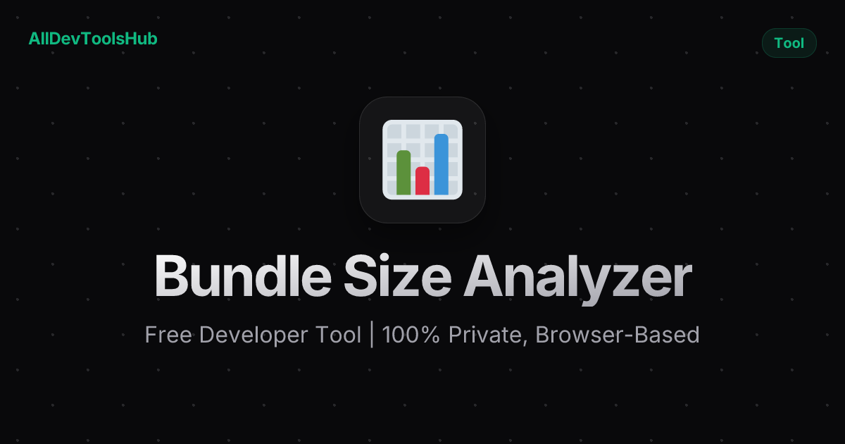 Free Bundle Size Analyzer Online — Find Bundle Bloat | AllDevToolsHub